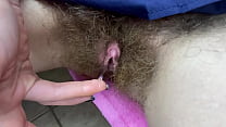 Closeup Big Clit Orgasm Pov Super Hairy Bush