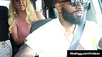 Curvaceous Babe Nina Kayy Stuffs Her Plump Pussy With A Big Black Cock While Taking A Ride With Her Boober Driver! Full Video & Nina Live @ NinaKayy.com!