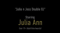 Busty Julia Ann And Jessica Jaymes Blow A Lucky Dude's Hard Cock, Giving Him The Adventure Of A Life Time And Sharing His Cum After Milking Him Dry! Full Video & Julia Live @ JuliaAnnLive.com!