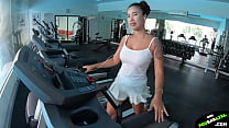 Hot Asian Cheating On Her Husband With Gymmate