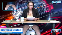 News Anchor Carmela Clutch Orgasms Live On Air