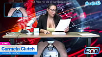 News Anchor Carmela Clutch Orgasms Live On Air