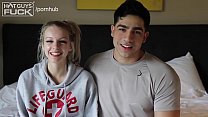 Hispanic Muscle Jock Fucks Tiny Blonde Artist Who Claims She's The Tightest.