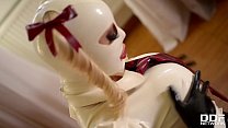 Fetish Doll Latex Lucy Masturbates In High Heels Until Her Pussy Creams