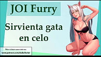 JOI Furry Hentai. Sirvienta Maid En Celo.