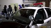 Policía Gangbang