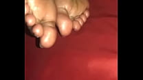 Femdom GF Ignores Me Fucking Her Pretty Feet With BBC