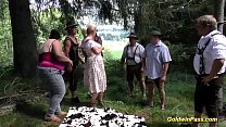 Lederhosen Gangbang In Nature