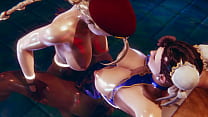 Futa   Street Fighter   Cammy Fucks Chun Li   3D Porn