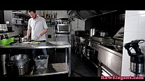 Deepthroating Eurobabe Assfucked In Kitchen