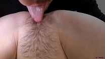 EATING Young UNSHAVED Pussy With SQUIRTING Orgasm   EXTREME CLOSE UP ASMR