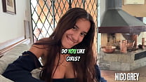 First Casting With Beautiful Skinny 18yo Brazilian Teen   POV Blowjob