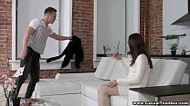 Casual Teen Sex   First Date Anal Alice Koks In Stockings Teen Porn