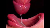 Close Up : Awesome SUCKING Mouth   ASMR Blowjob